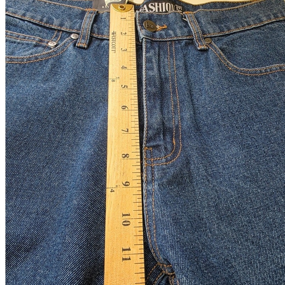 NWT Bay Jeans Mens 32x30 Dark Wash Straight Leg Denim Blue Jeans‎ - Picture 4 of 5